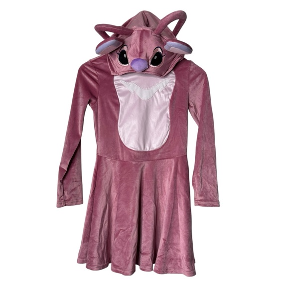 Disney Lilo and Stitch Spirit Halloween Angel Dress Costume Pink Medium Dress Up - Picture 7 of 7